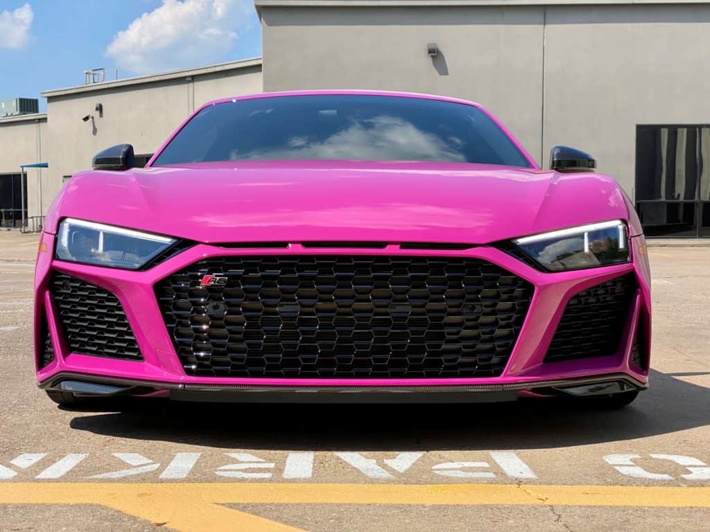 2020 Audi R8 Traffic Purple full ultimate plus paint protection and fusion ceramic coating