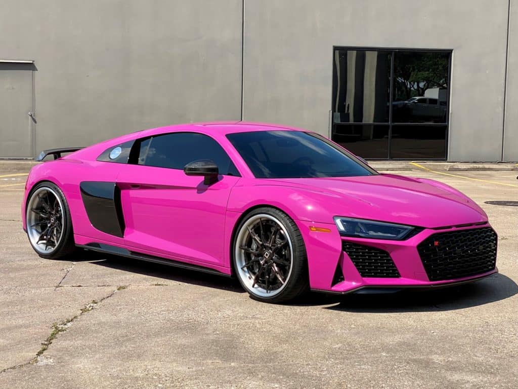 2020 Audi R8 Traffic Purple full ultimate plus paint protection and fusion ceramic coating