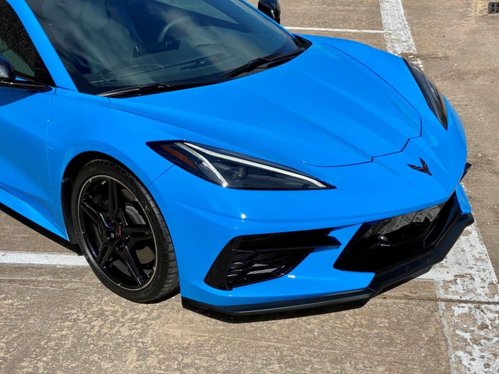 2021 Corvette C8 rapid blue ultimate plus full front paint protection