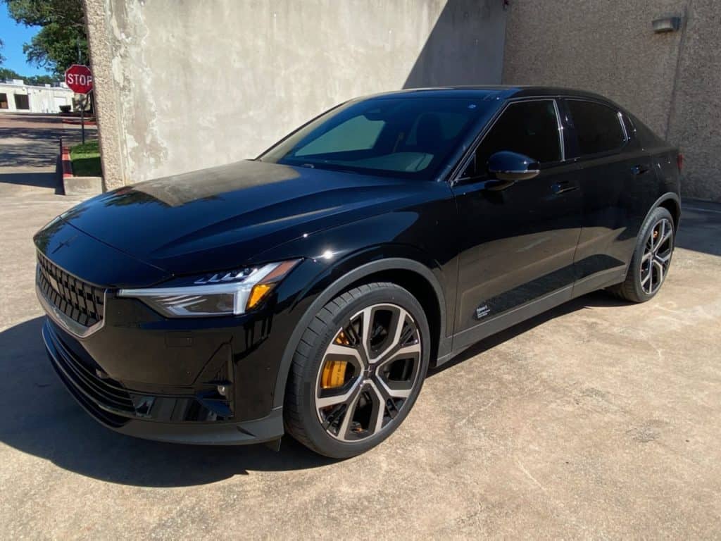 2021 Polestar 2 with prime xr plus window tint all glass