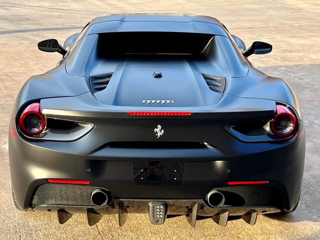 2017 Ferrari 488 pista full stealth ppf matte finish