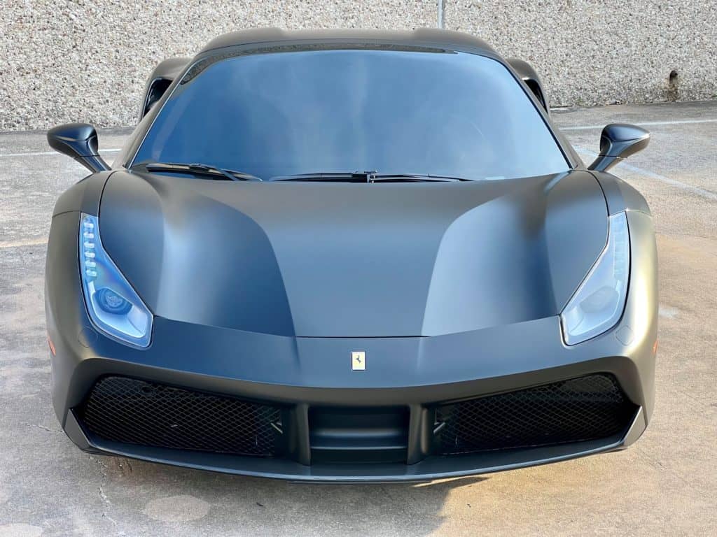 2017 Ferrari 488 pista full stealth ppf matte finish