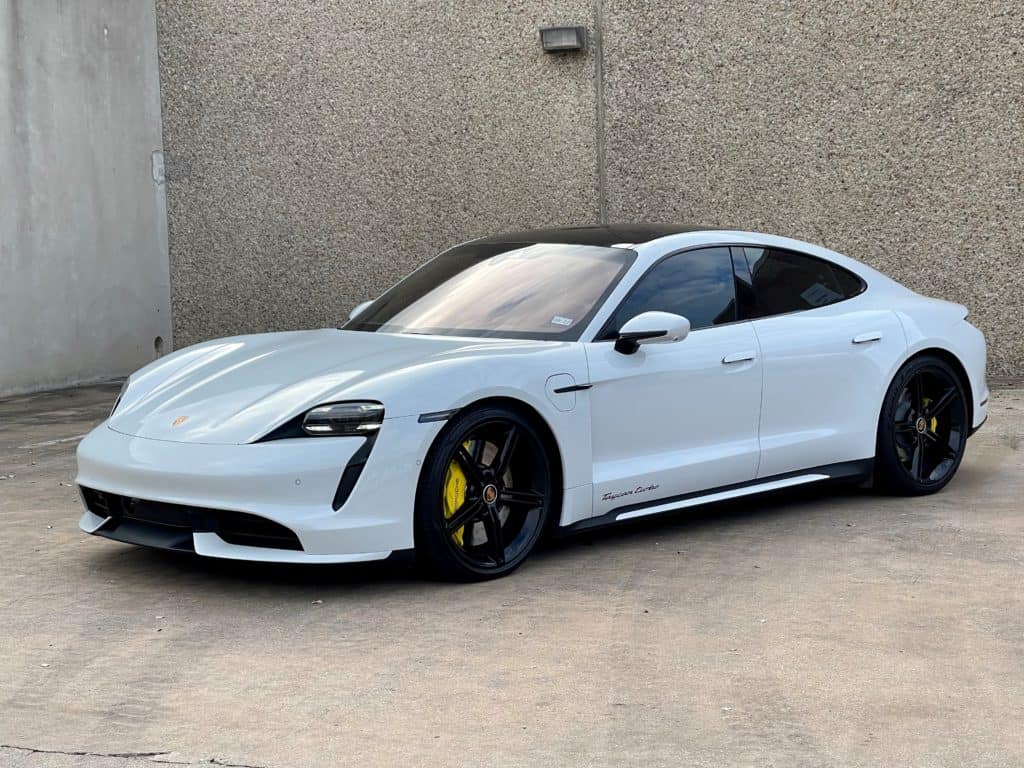 2020 porsche taycan full front ultimate plus ppf prime xr plus window tint