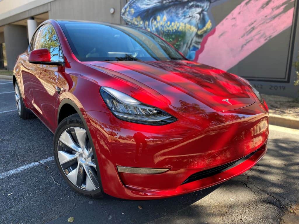 2022 Tesla Model Y ultimate plus ppf fusion plus ceramic coating and prime xr plus window tint