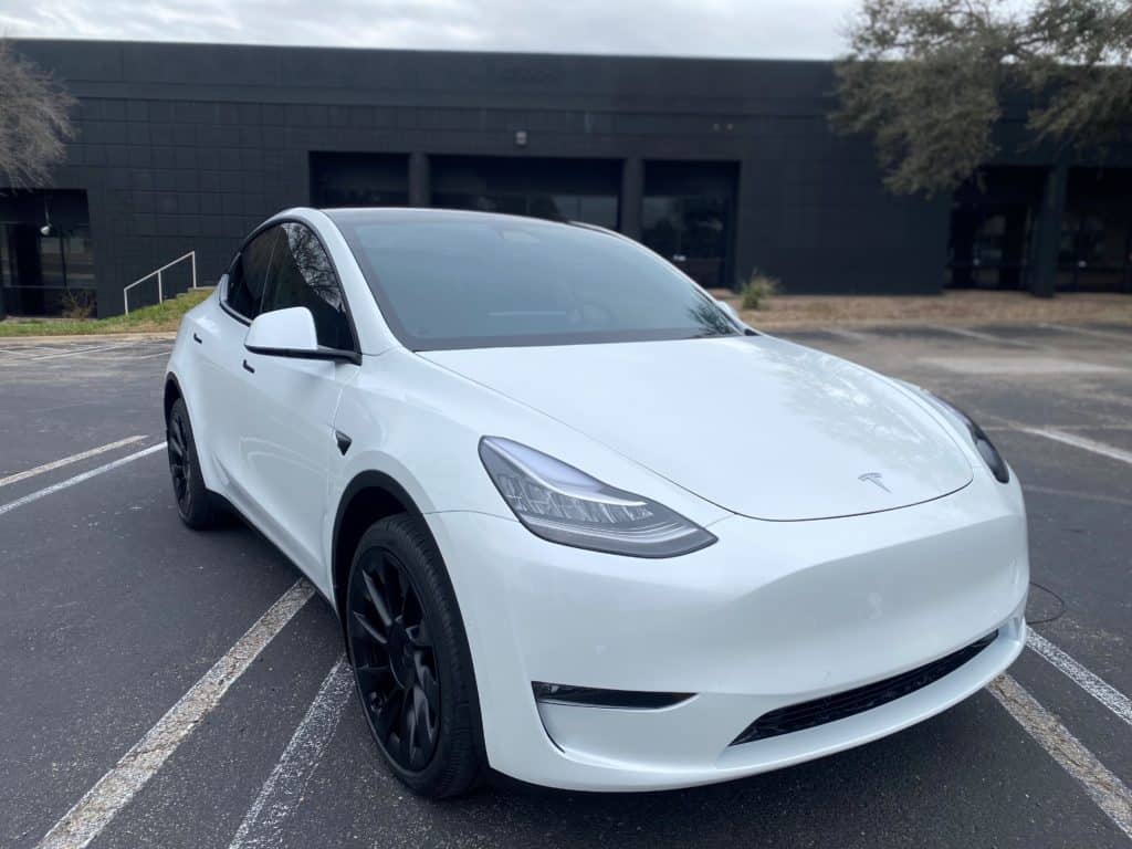 2021 Tesla Model Y PPF Paint Correction with FUSION PLUS Ceramic Coating