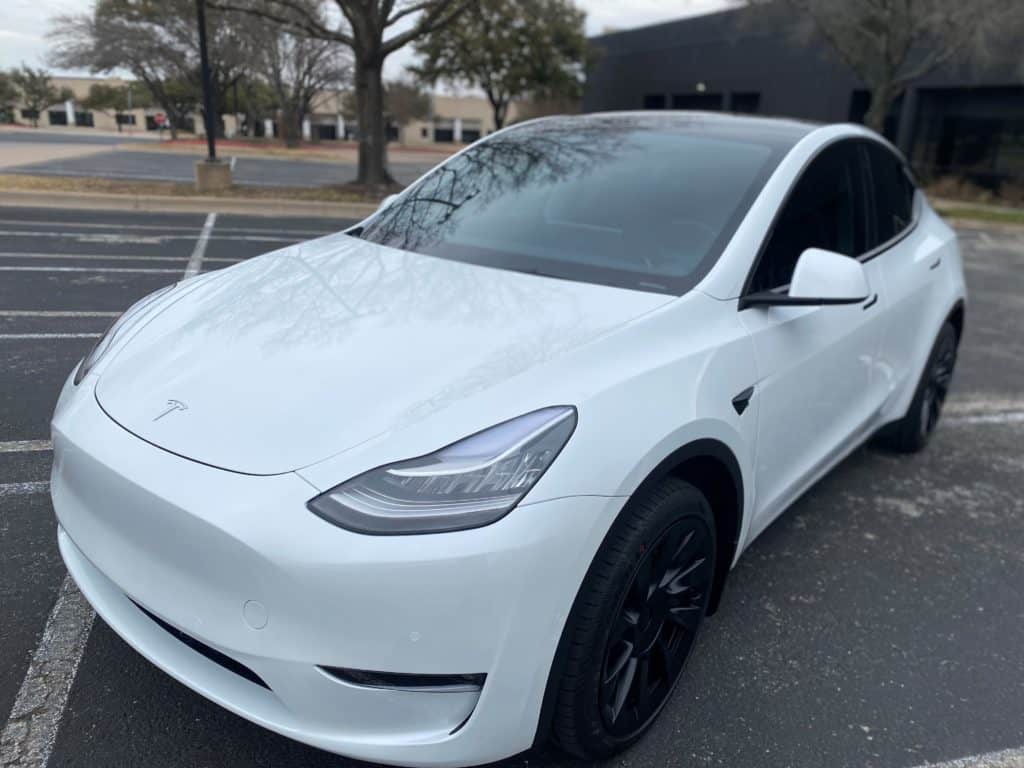2021 Tesla Model Y PPF Paint Correction with FUSION PLUS Ceramic Coating