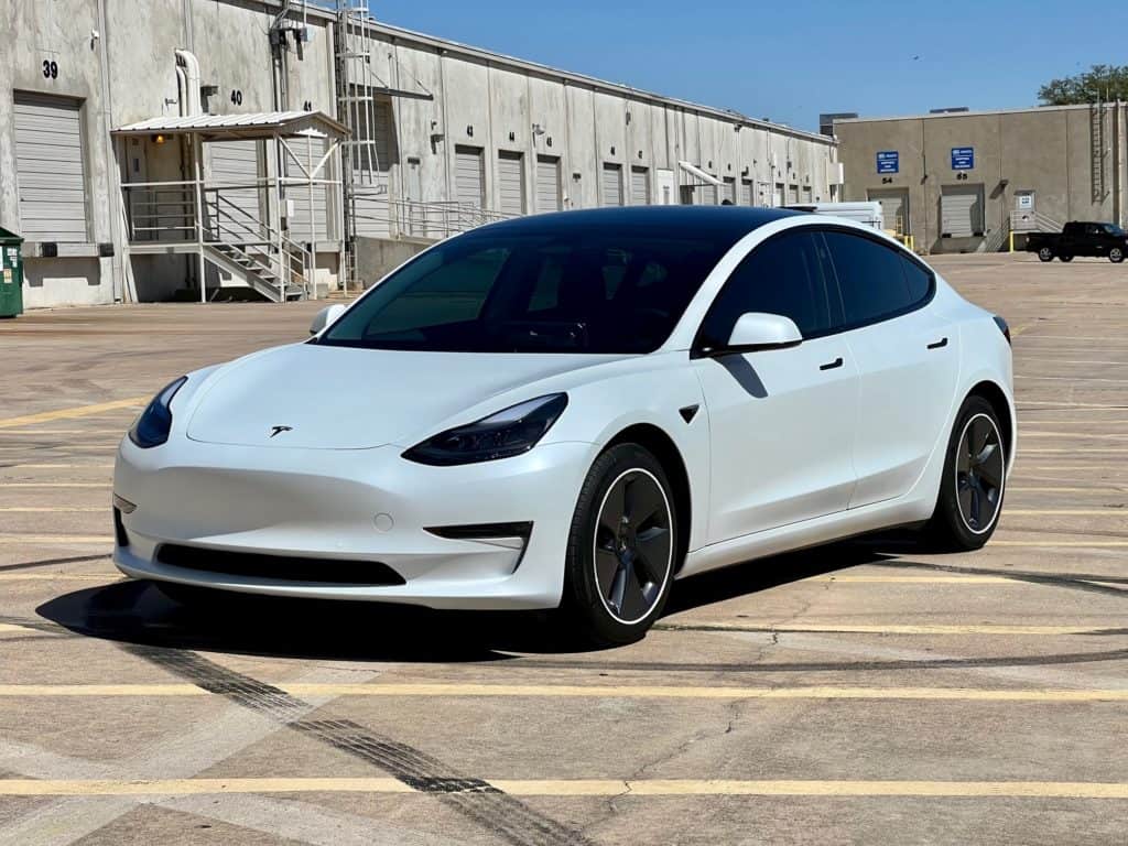 2022 Tesla Model 3 stealth fusion plus ceramic coating prime xr plus window tint