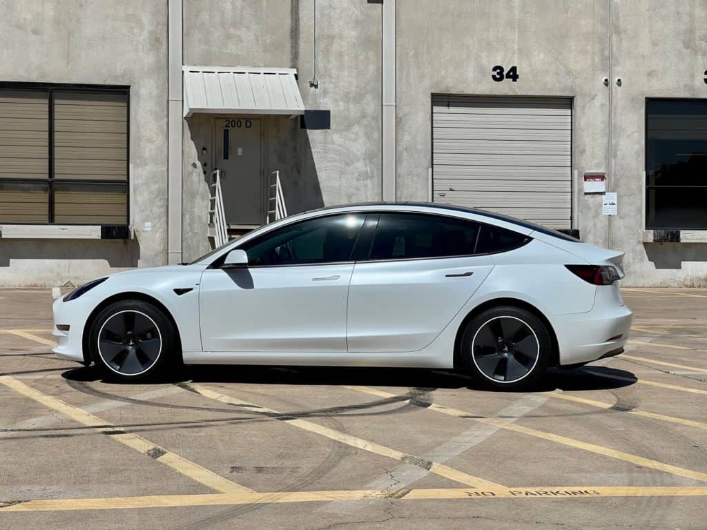 2022 Tesla Model 3 stealth fusion plus ceramic coating prime xr plus window tint