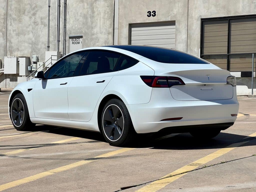 2022 Tesla Model 3 stealth fusion plus ceramic coating prime xr plus window tint
