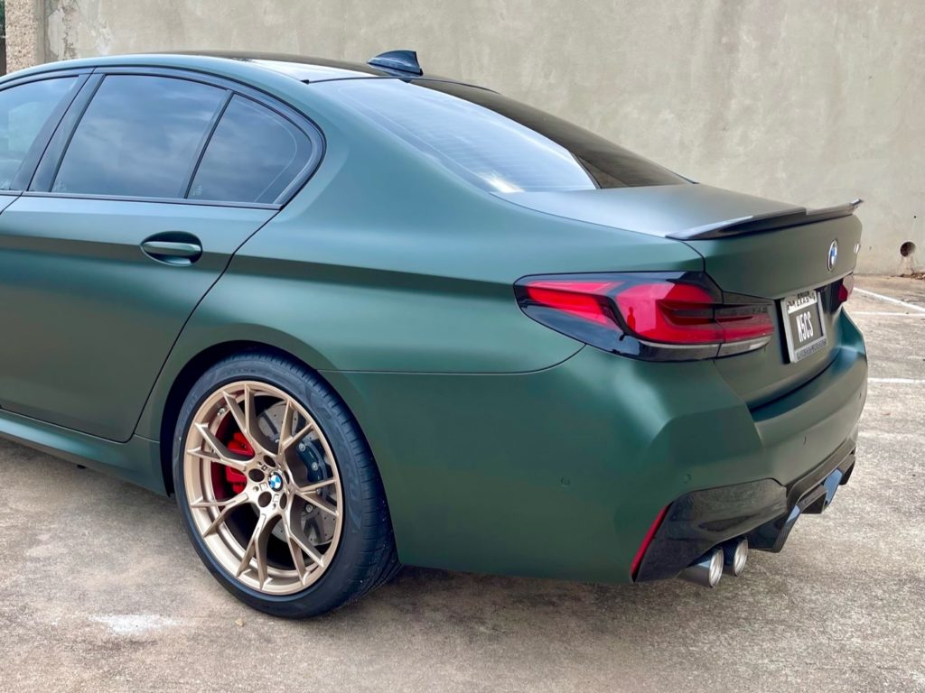 2022 BMW M5 CS full stealth ppf window tint and ceramic coating