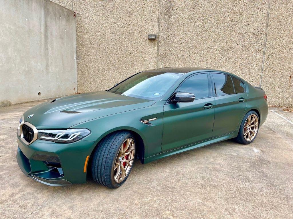 2022 BMW M5 CS full stealth ppf window tint and ceramic coating